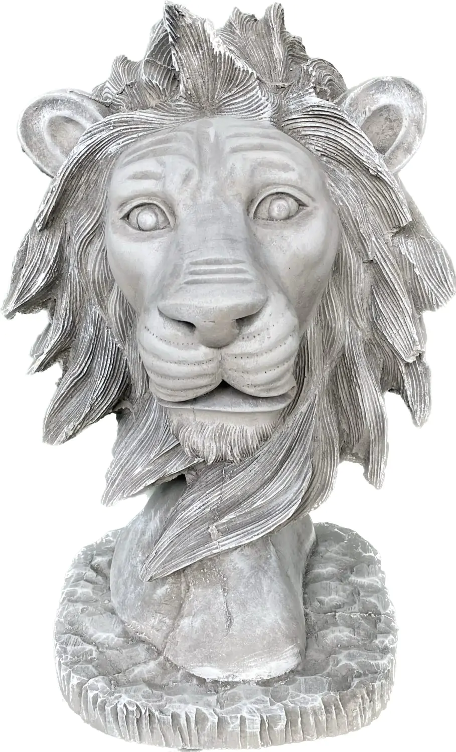  Product image 1 of the product “Cormac - Lion Head on base, 45cm H | cast stone ”